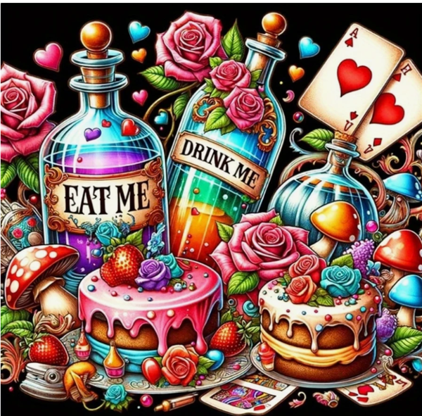 Kit de peinture diamant "Eat me, drink me"