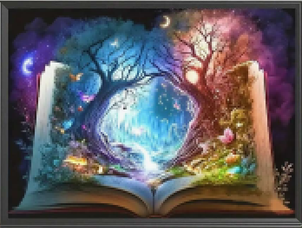 Kit de Peinture Diamant "Le Livre Enchanté"