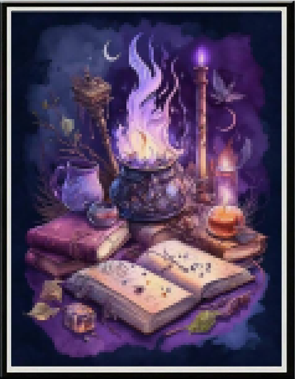 Kit de Peinture Diamant "L'Atelier de la Sorcière"