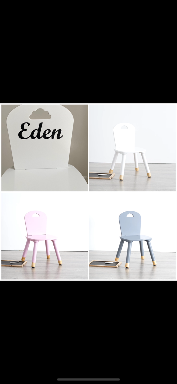 Chaise enfant à personnaliser