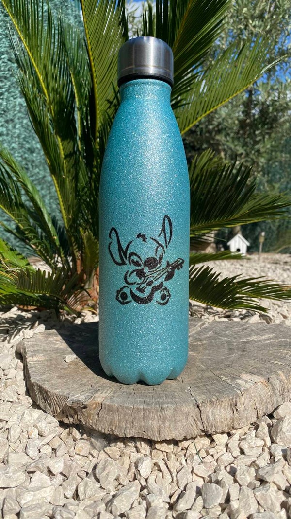 Bouteille isotherme Stitch pailletée