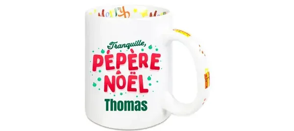 Mug noël humoristique personnalisable
