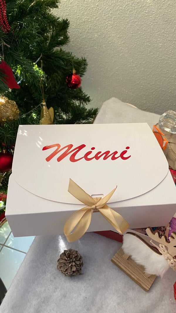 Boîte cadeau noël personnalisée