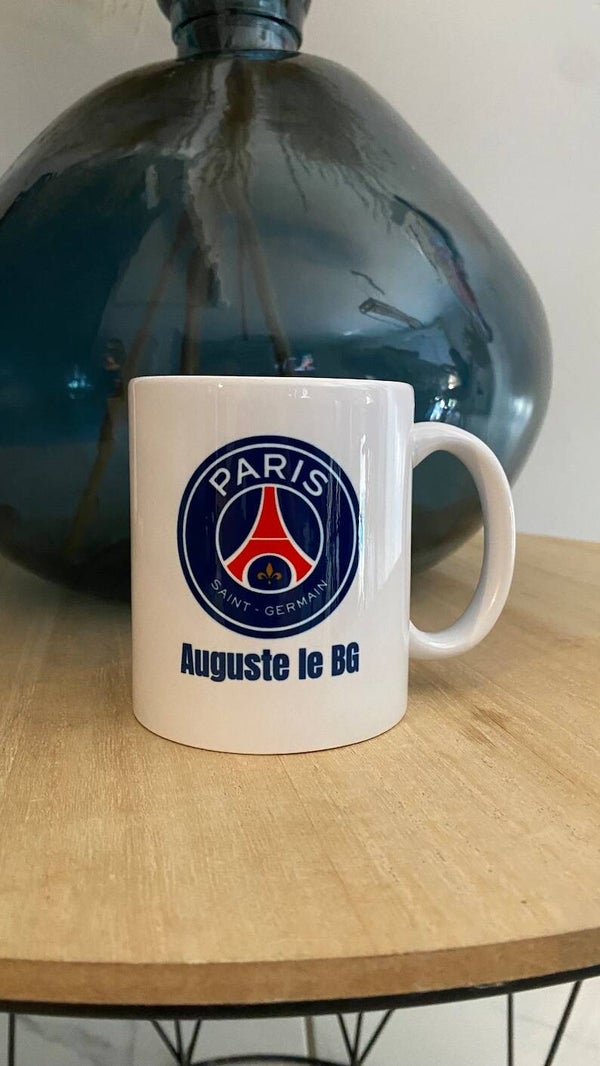 Mug PSG personnalisable