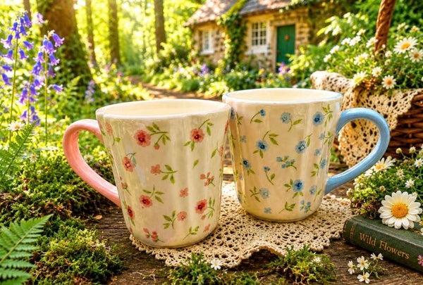 Floral Shabby Chic Coffee Cup 🌸