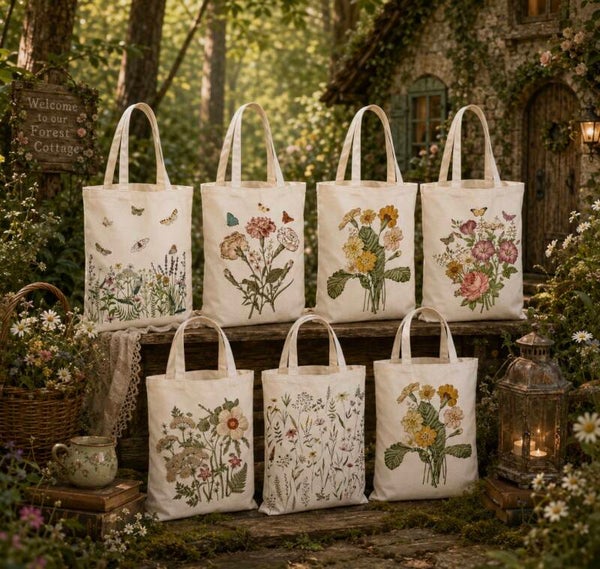 Premium Wildflower Tote Bag Add on