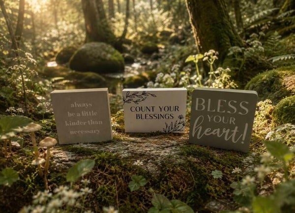 Wooden Quote Blocks