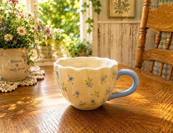 Mini Blue Shabby Chic Mug