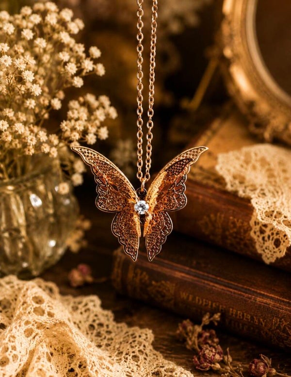 Filigree Butterfly Necklace