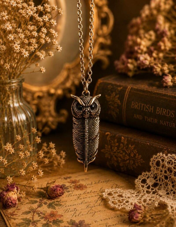 Owl Feather Necklace