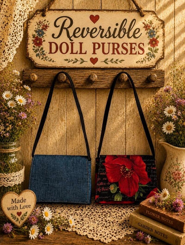 Reversible Doll Purse 👛 (1 purse)