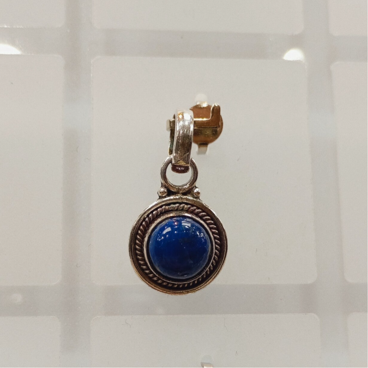 Pendentif en lapis-lazuli ,argent 925.Fait main en inde