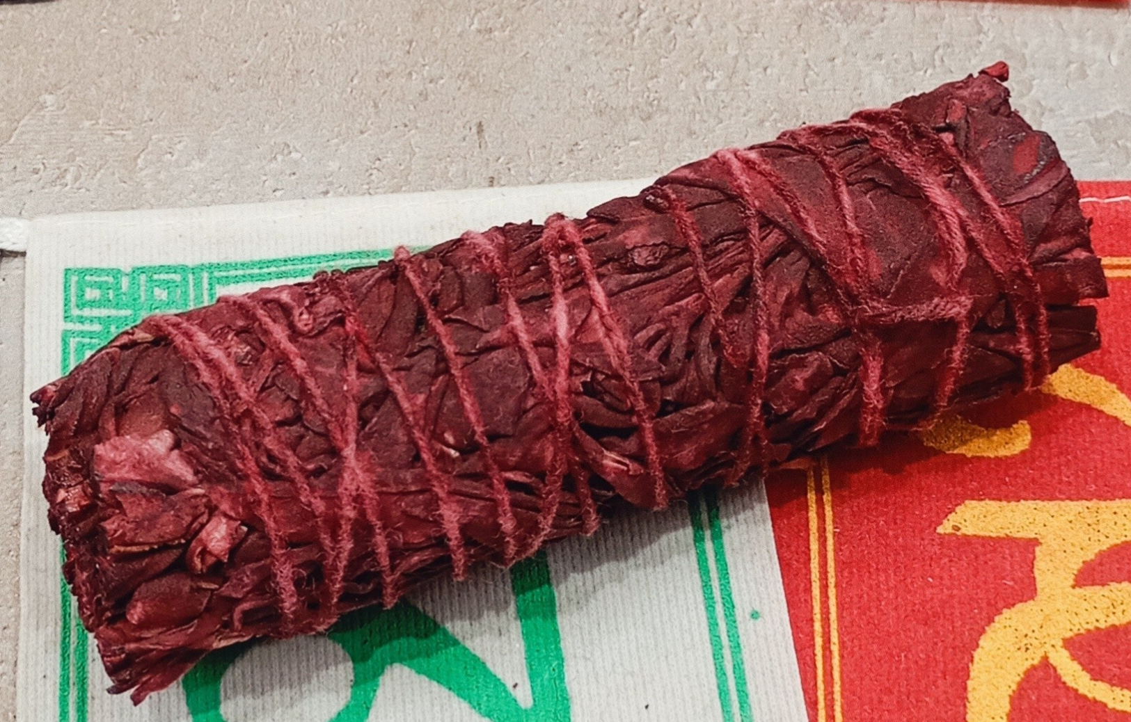 1 Sauge blanche au SANG DE DRAGON (30gr+) Fumigation,parfum. Fait main