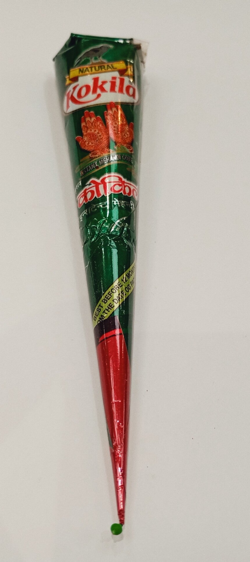 Cône de Hénné Marron naturel pour les mains ou pieds (peau)