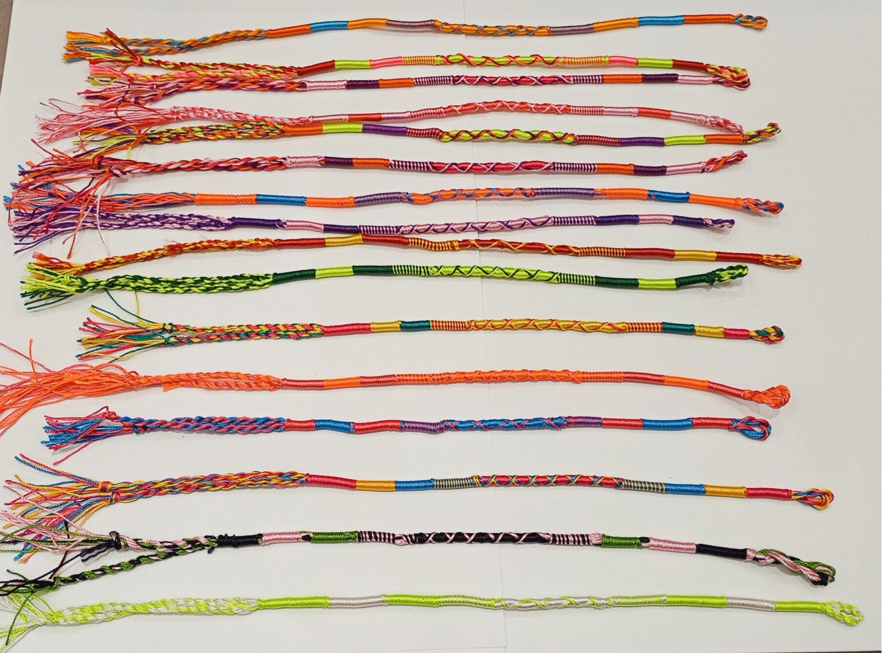 LOT BRACELET EN TISSUS (COTON)