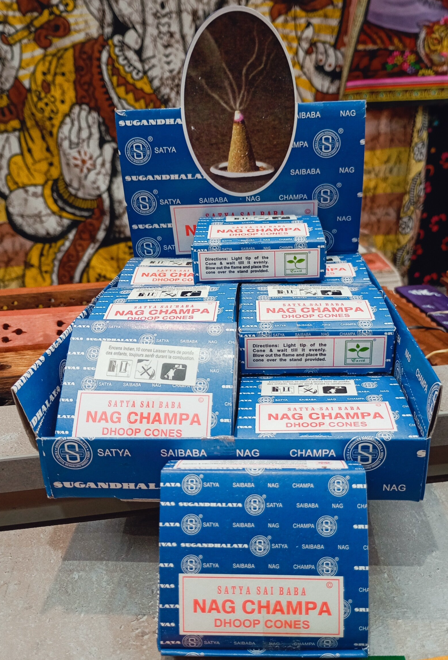 Encens SATYA en cônes :NAGCHAMPA- ( 12 cônes )