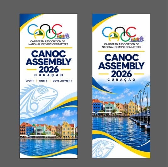 2 Canoc personalized roll up banners