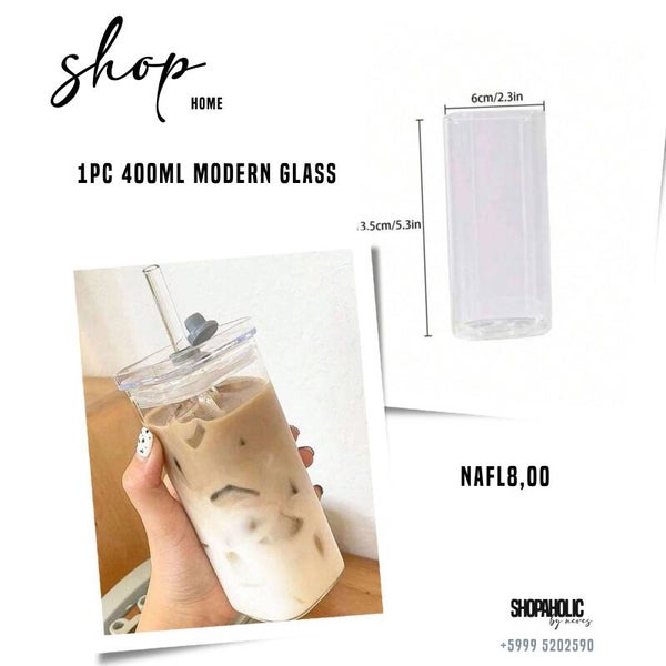 1pc 400ml Modern Glass