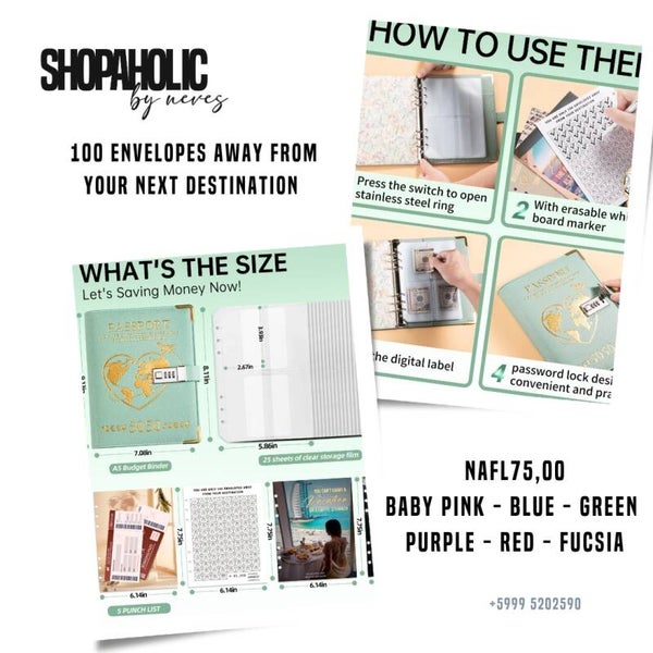Baby Blue Passport • 100 envelopes away from your next destination