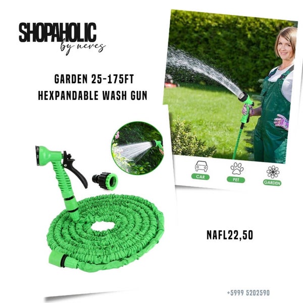GARDEN 25-175FT HEXPANDABLE WASH GUN