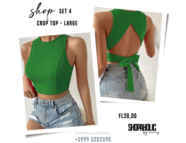 Crop top Green - Large