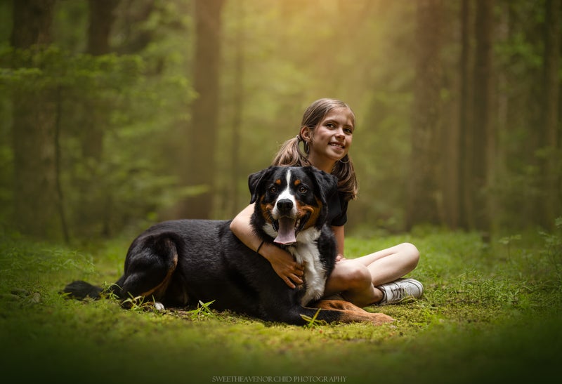 Animaux de compagnie photographe enfants valais, Photographe animalière Valais chiens