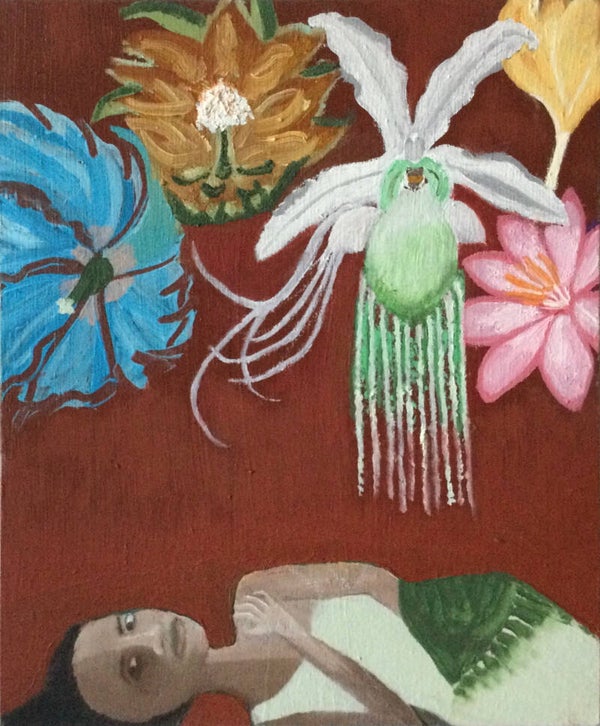 "Once I spoke the language of the flowers...How did it go? How did it go?"