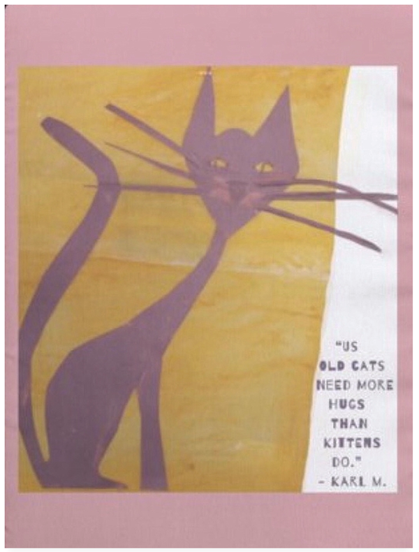 Us Old Cats Need More Hugs Than Kittens Do