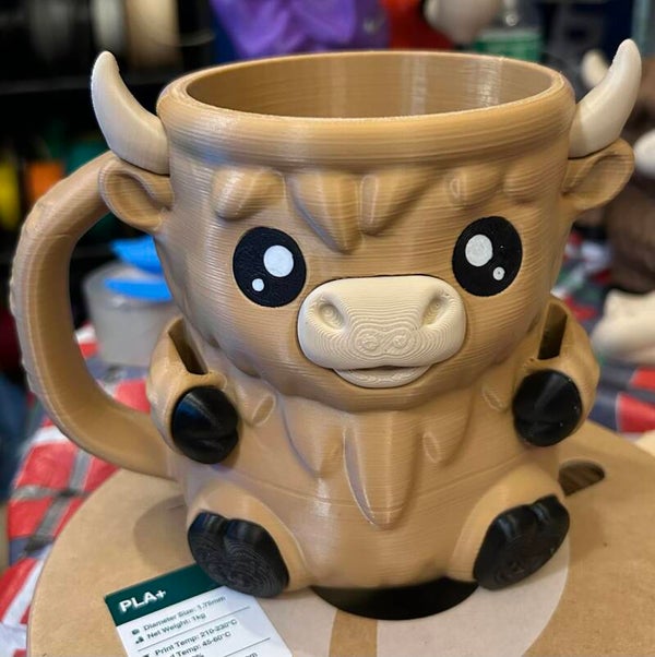 Highland Cow - Pint Ice Cream Holder