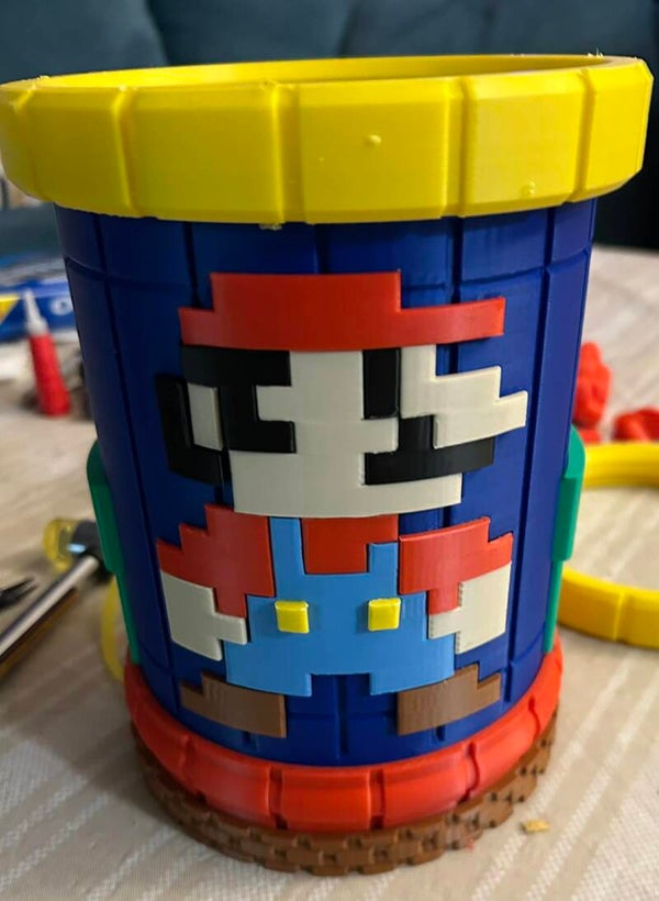 Mario Desk Trash Can