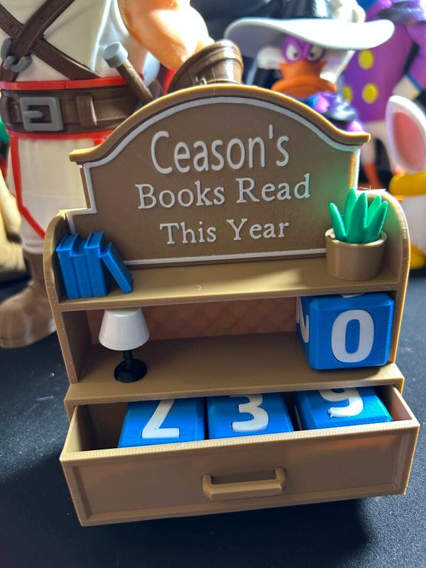 Customize book reading shelf