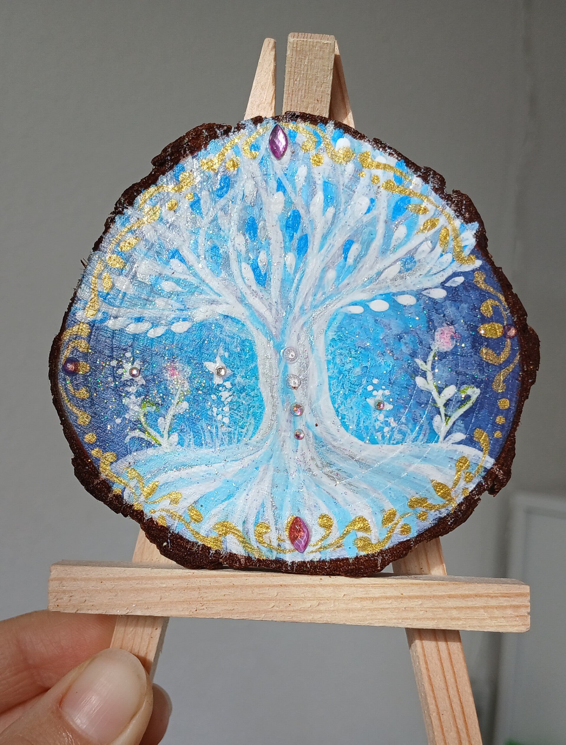 Peinture intuitive : L’Abre Bleu