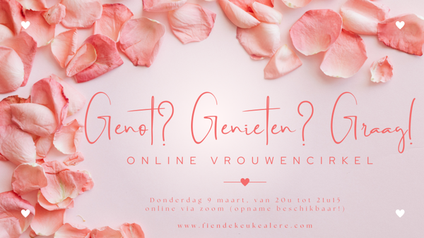 Vrouwencirkel: Genot? Genieten? Graag!