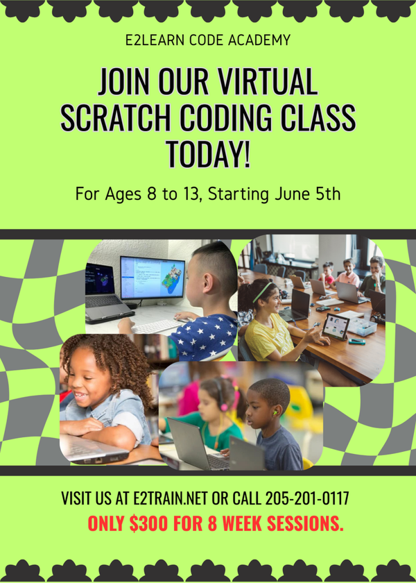 Summer Scratch Virtual Coding Class