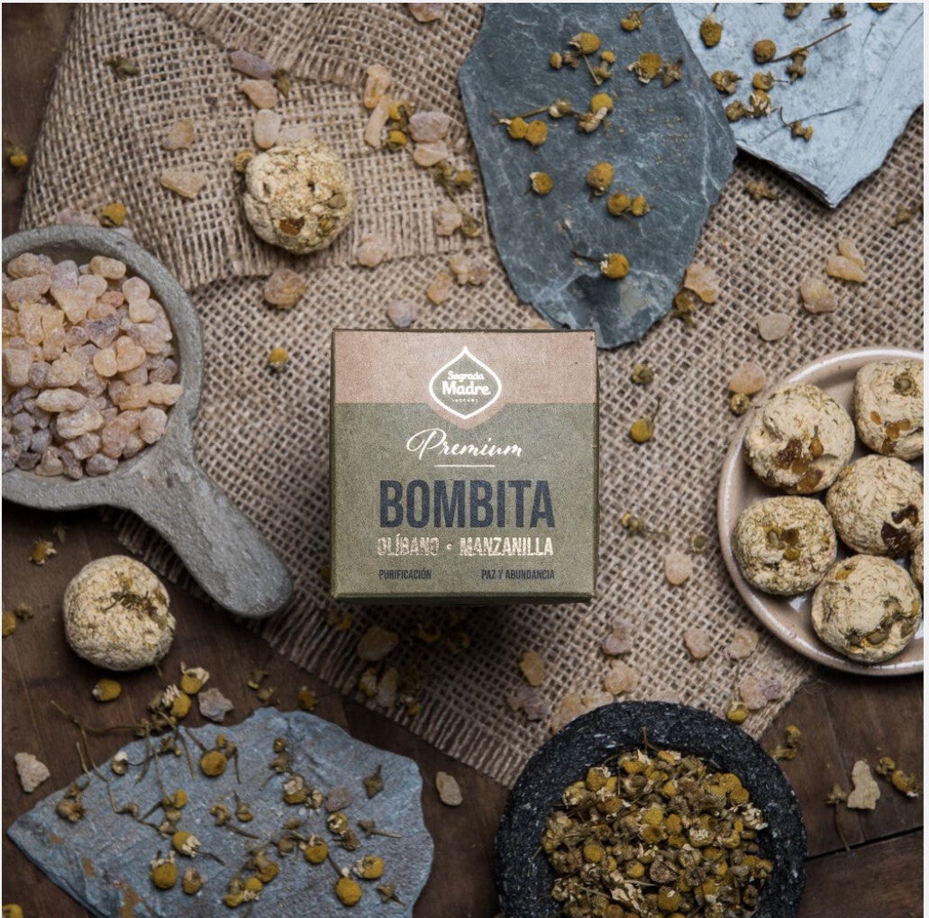 Premium Smudgebom met Kamille en Olibanum.