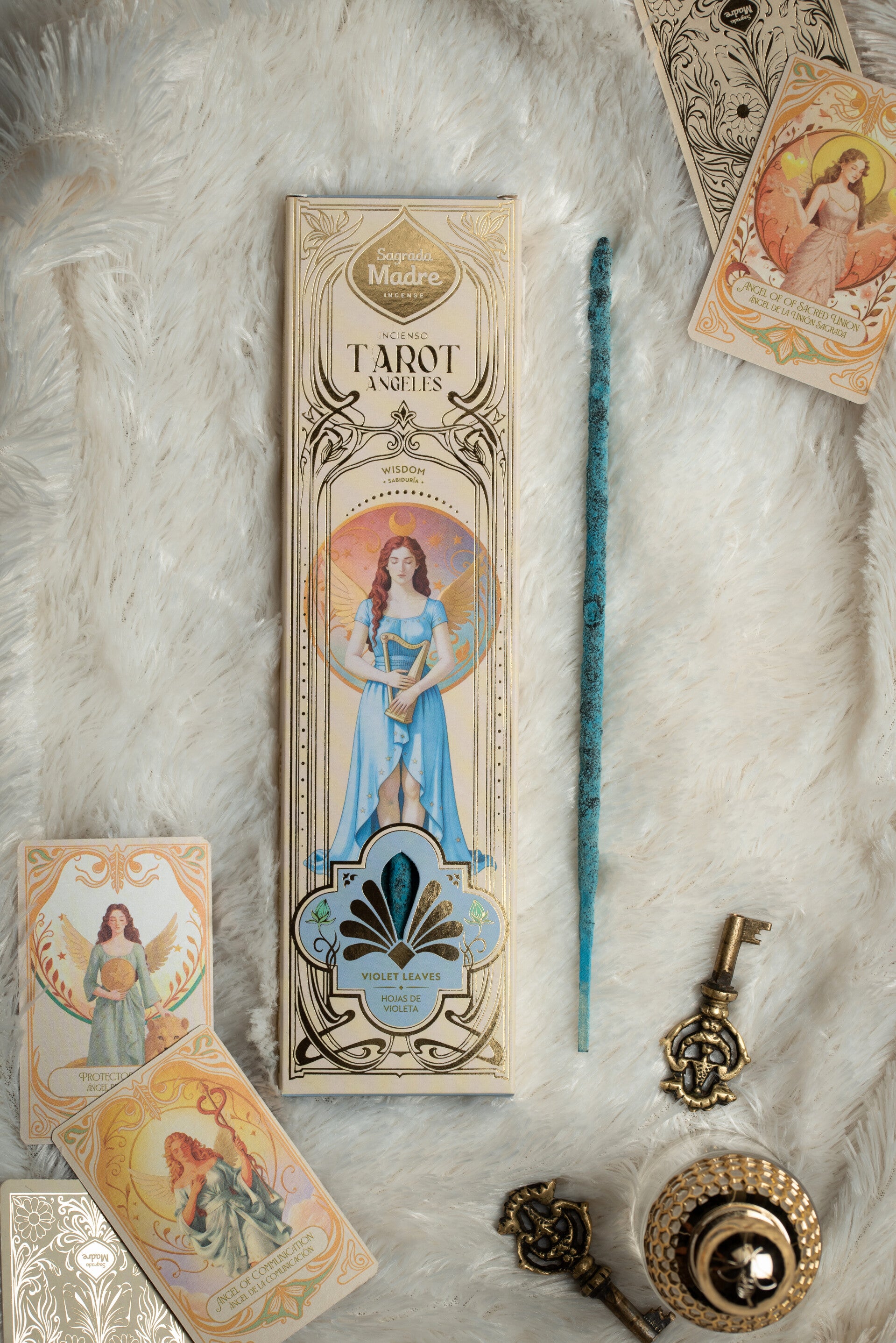 Tarot Engelen ‘Wijsheid’ met Vioolblaadjes