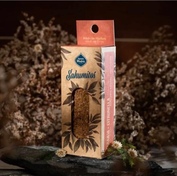 Smudgestick met Sinaasappel en Citronella in doosje.