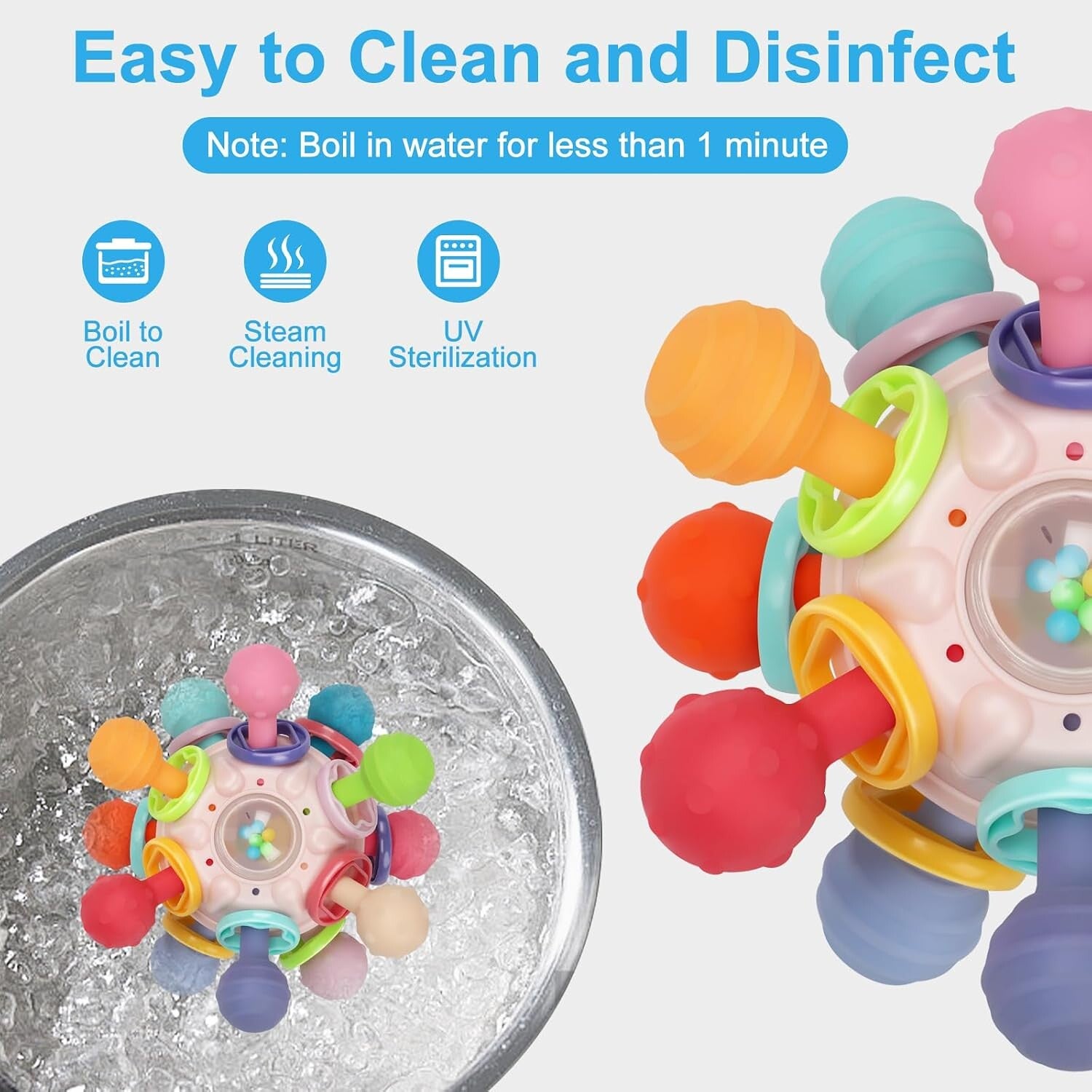 Baby Montessori Sensory Toys for 0-6 6-12 Months,