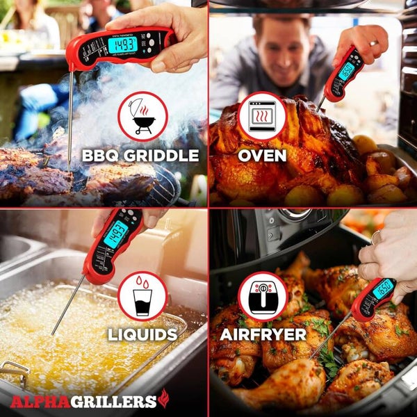 The Alpha Grillers Instant Read Meat Thermometer