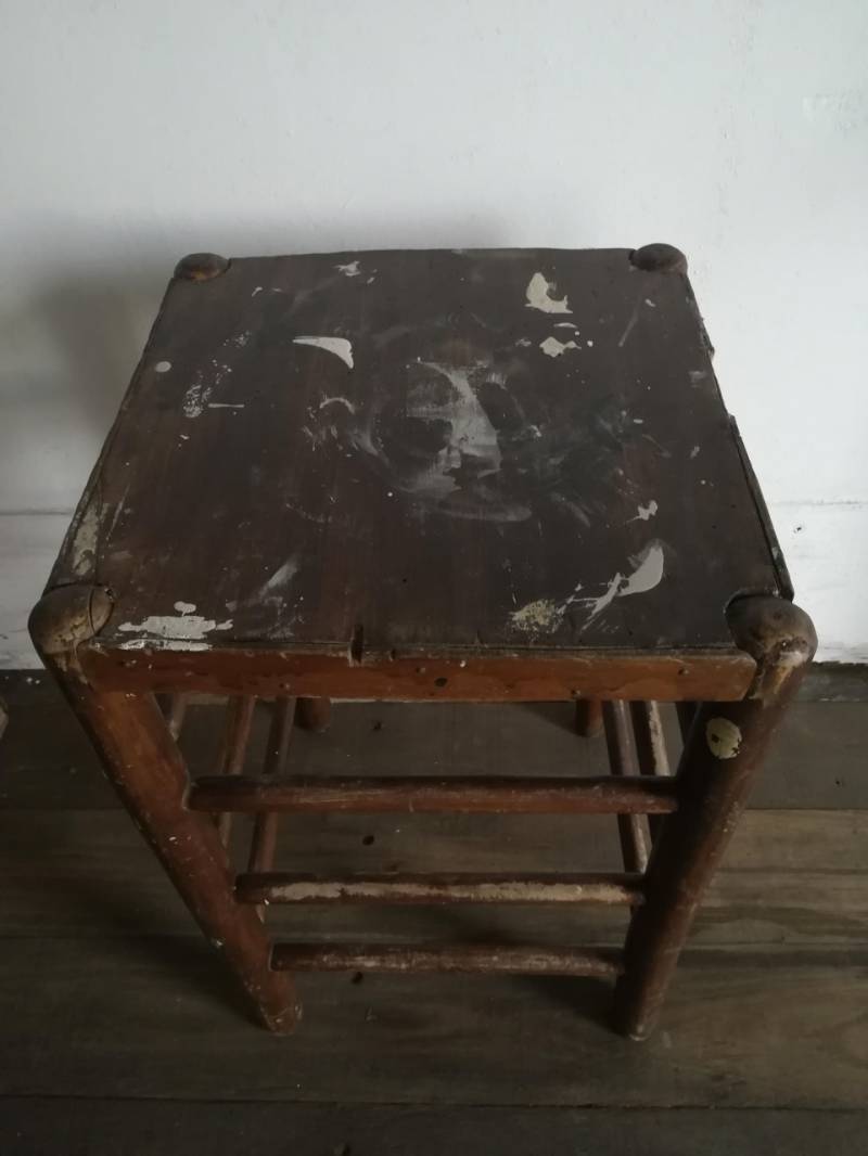 Kruk industrieel verf geleefd