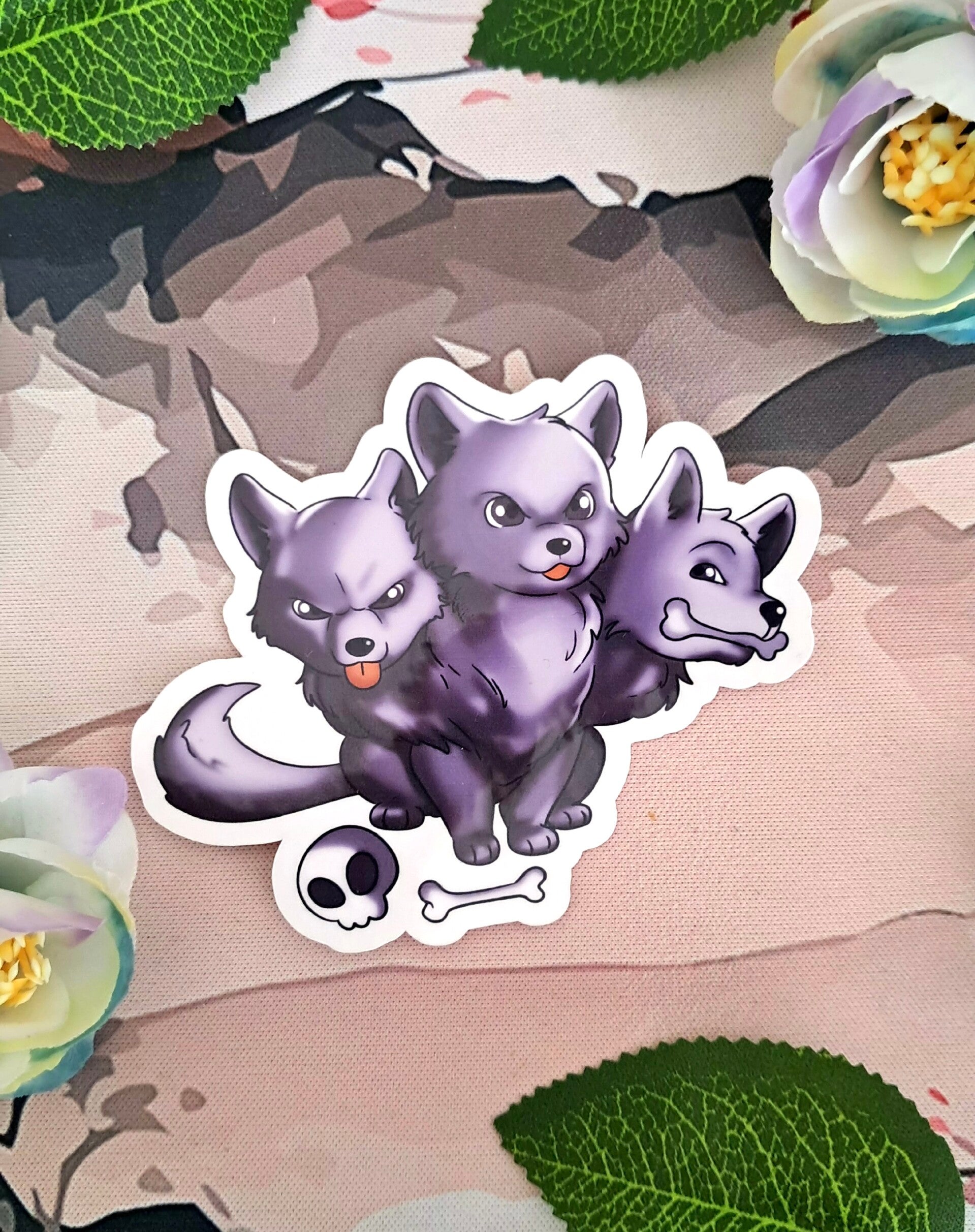 Sticker Cerbère chibi