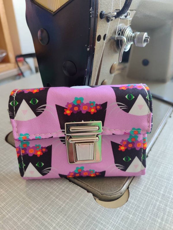 Kleine Geldbörse Katze Lilly Rosa