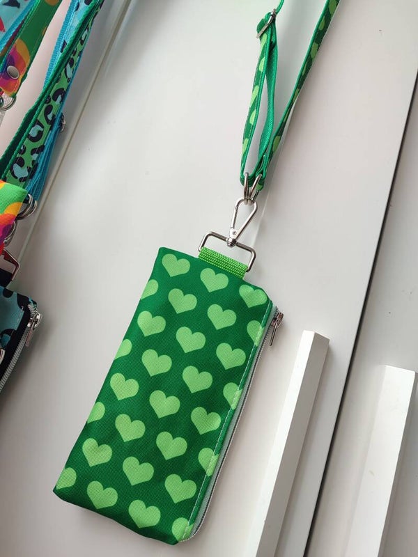 Handytasche Herz grün