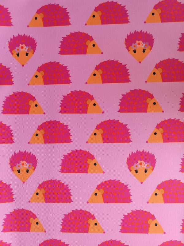 Outdoorstoff Igel rosa