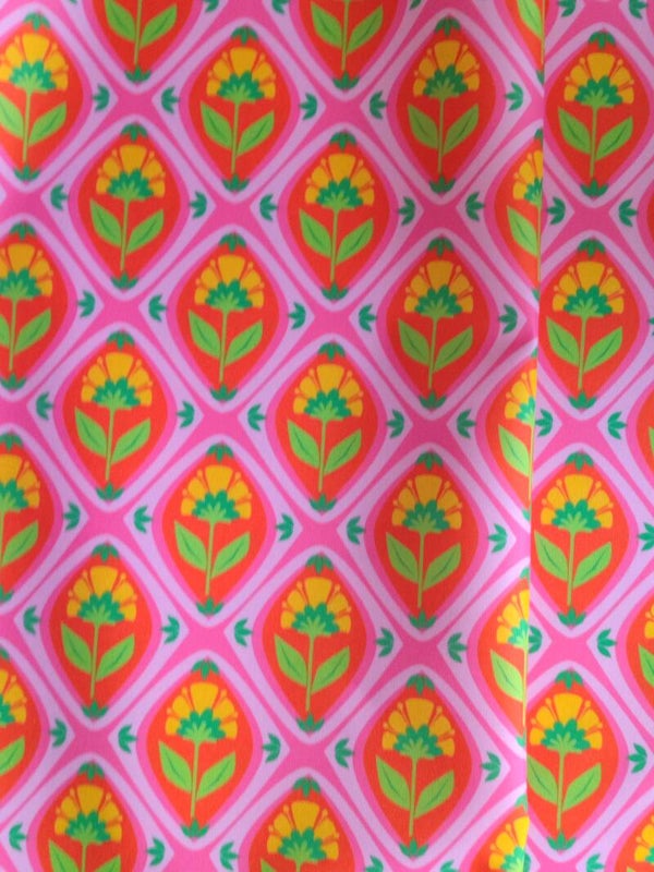 Outdoorstoff Ornamente Rosa 🩷