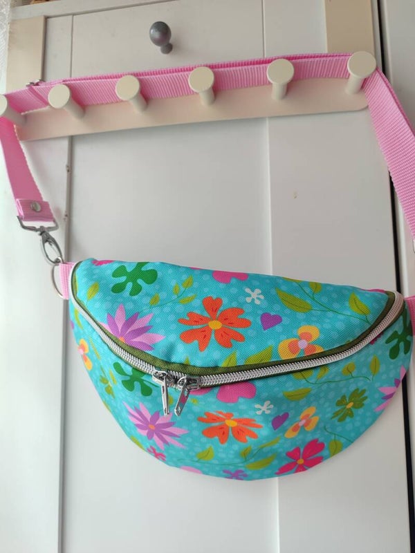 Bauchtasche Plantas blau