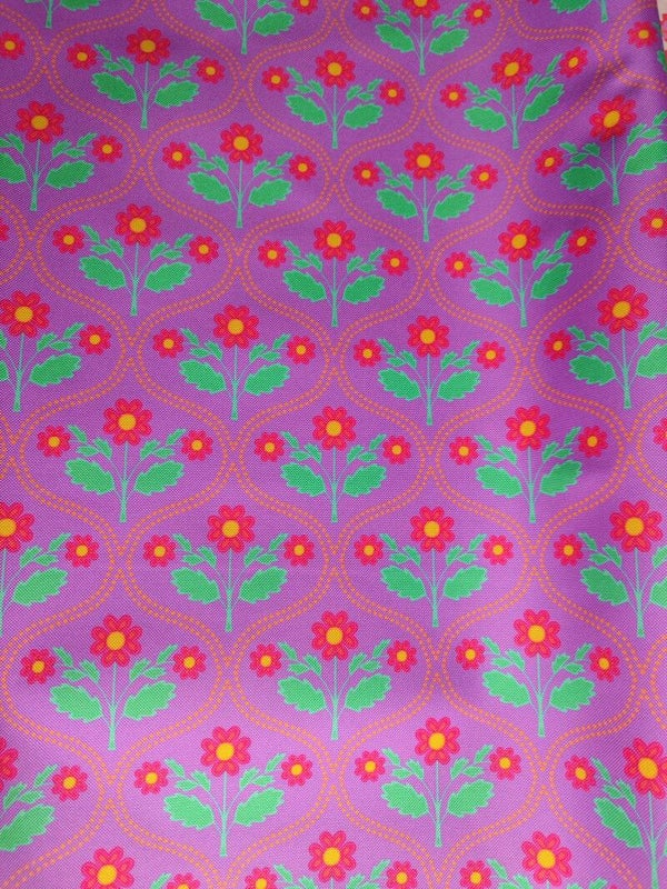 Outdoorstoff Fliesenbunt lilac