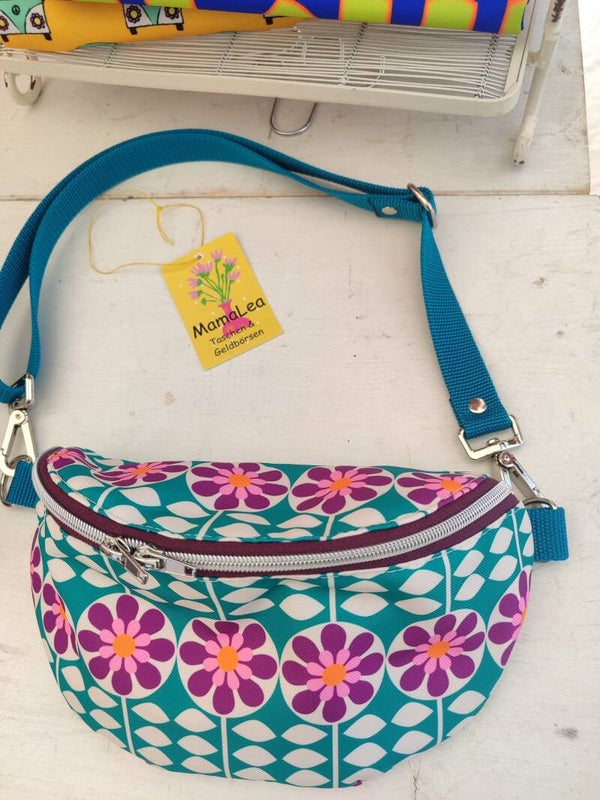 Bauchtasche Tapete petrol