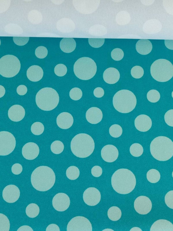 Outdoorstoff crazy Dots blau(068) 100%Polyester 15,80/m