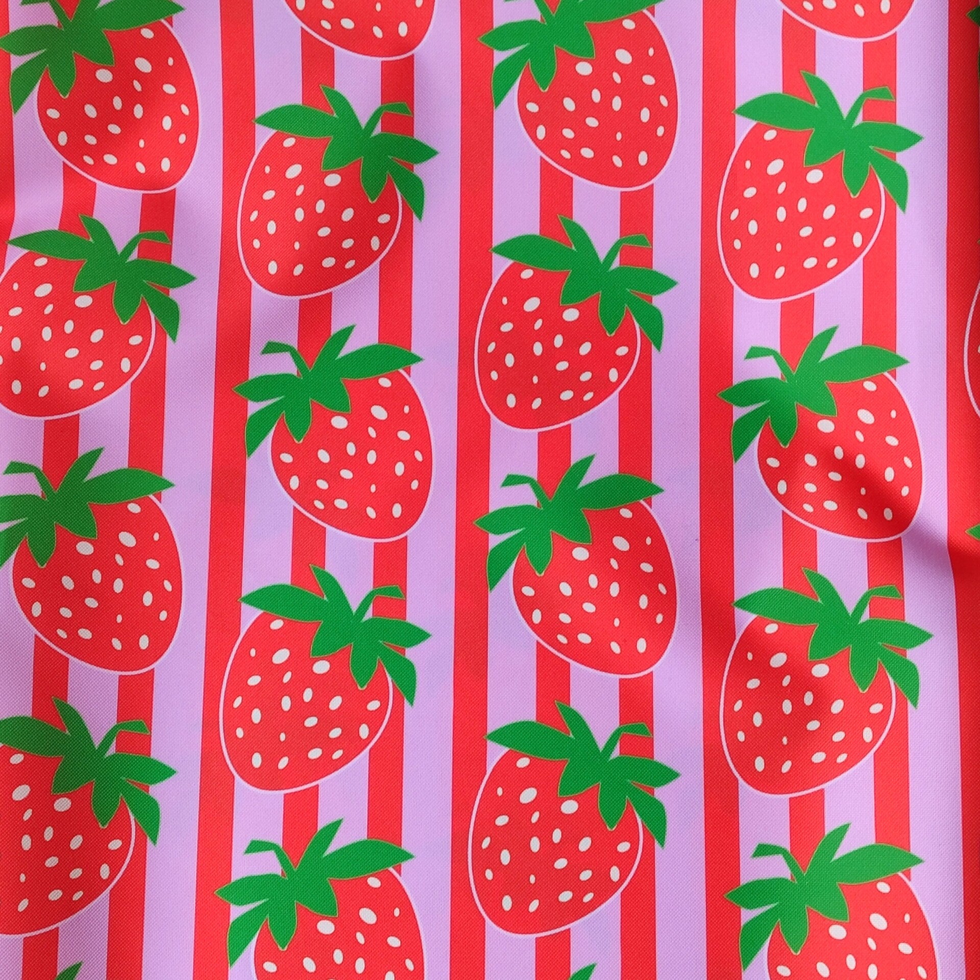 Outdoorstoff Erdbeere rosa 🩷 groß